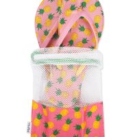 Women's Pineapple Flip Flops & Mesh Bag Set - Image 2