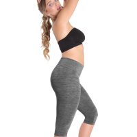 High-Waisted Tummy Control Shaping Capri Leggings - Image 17
