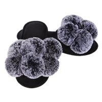 Women's Luxe Pom-Pom Memory Foam Plush Slippers - Image 8