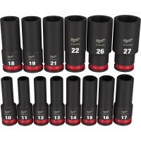 14Piece SHOCKWAVE Impact Duty 12 Drive Metric Deep 6 Point Socket Set - Image 2