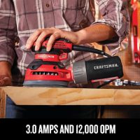 CRAFTSMAN 120Volt 3Amp Corded Random Orbital Sander with Dust Management - Image 4
