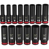 14Piece SHOCKWAVE Impact Duty 38 Drive Metric Deep 6 Point Socket Set - Image 2