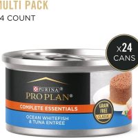 Purina Pro Plan Gravy, High Protein Wet Cat Food, COMPLETE ESSENTIALS Ocean Whitefish Tuna Entree in Sauce 24 5.5 oz. Cans - Image 2
