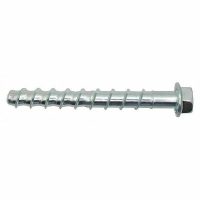 Hex Washer Screw Anchor, 34 in Dia. x 4 in, Steel, Zinc Plated Fastener Finish Box of 20 - Image 2