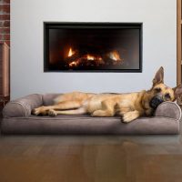 FurHaven Faux Fur Memory Top Bolster Dog Bed wRemovable Cover Driftwood Brown, Jumbo XLarge - Image 5