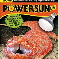 Zoo Med PowerSun UV SelfBallasted Mercury Vapor UVB Reptile Terrarium Lamp, 80watt - Image 2