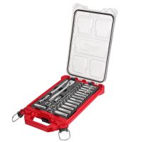 32Piece Ratchet Socket Set with PACKOUT LowProfile Compact Organizer 38 Drive Metric - Image 2