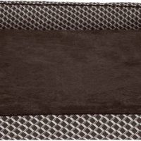 FurHaven Comfy Couch Orthopedic Bolster Dog Bed wRemovable Cover Diamond Brown, Jumbo - Image 3