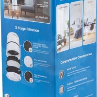Levoit Air Purifier Filtration with True HEPA Filter, Compact Odor Allergies Allergen Eliminator Cleaner Charcoal for Room, Home, Dust, Mold, Smoke, Pets, Smoke - Image 5