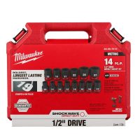 14Piece SHOCKWAVE Impact Duty 12 Drive Metric Standard 6 Point Socket Set - Image 7