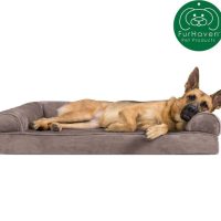 FurHaven Faux Fur Memory Top Bolster Dog Bed wRemovable Cover Driftwood Brown, Jumbo XLarge - Image 4