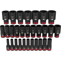 29Piece SHOCKWAVE Impact Duty 12 Drive Metric Deep 6 Point Socket Set - Image 2