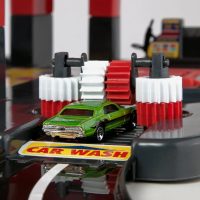 Molto Diecast Toy Car Parking Garage Playset, 4 Story with Tracks, Includes 2 Cars - Image 4