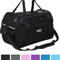 EliteField SoftSided AirlineApproved Pet Carrier Bag, Black - Image 5