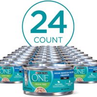 Purina ONE Ocean Whitefish Recipe Natural High Protein, Grain Free Pate Wet Cat Food, 24 3 oz. PullTop Cans - Image 2