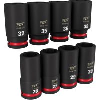 8Piece SHOCKWAVE Impact Duty 34 Drive Metric Deep 6 Point Socket Set - Image 3