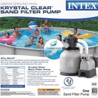 Intex Krystal Clear Sand Filter Pump for Above Ground Pools, 12 inch, 110 120V with GFCI - Image 2