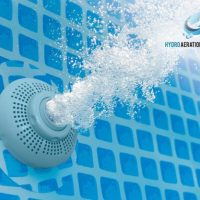 Intex C Ultra Frame 18 x 52 Round Metal Frame Above Ground Pool Package - Image 2