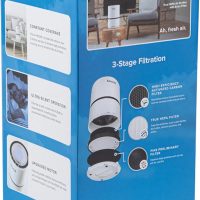 Levoit Air Purifier Filtration with True HEPA Filter, Compact Odor Allergies Allergen Eliminator Cleaner Charcoal for Room, Home, Dust, Mold, Smoke, Pets, Smoke - Image 6