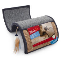 Petlinks Dream Curl Denim Surface Cat Scratcher with Catnip Toy,18.62x 11.02x 6.75 - Image 4