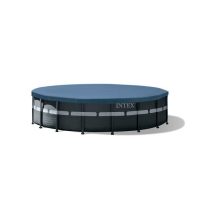 Intex C Ultra Frame 18 x 52 Round Metal Frame Above Ground Pool Package - Image 5