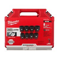 8Piece SHOCKWAVE Impact Duty 34 Drive Metric Standard 6 Point Socket Set - Image 6