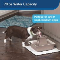 Drinkwell Pagoda Ceramic Dog Cat Fountain Taupe - Image 2
