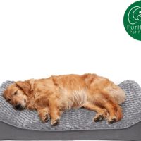 FurHaven Ultra Plush Luxe Lounger Orthopedic Cat Dog Bed wRemovable Cover, Jumbo Gray - Image 3