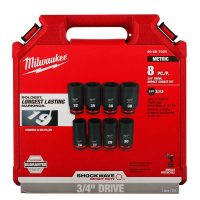 8Piece SHOCKWAVE Impact Duty 34 Drive Metric Deep 6 Point Socket Set - Image 6