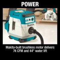 36V 18V X2 LXT Brushless 2.1 Gallon HEPA Dry Dust Extractor Tool Only - Image 8