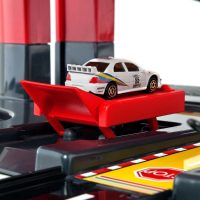 Molto Diecast Toy Car Parking Garage Playset, 4 Story with Tracks, Includes 2 Cars - Image 3