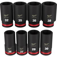 8Piece SHOCKWAVE Impact Duty 34 Drive Metric Deep 6 Point Socket Set - Image 2