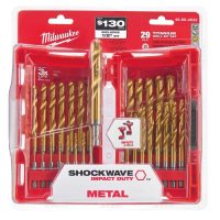 29 Piece Shockwave Impact Duty Titanium Drill Bits with Red Helix - Image 2