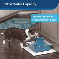 Drinkwell Pagoda Ceramic Dog Cat Fountain Himalayan Blue - Image 2