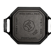 FINEX Cast Iron Collection 12 in. Cast Iron Grill Pan in Black - Image 2