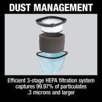 36V 18V X2 LXT Brushless 2.1 Gallon HEPA Dry Dust Extractor Tool Only - Image 11