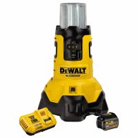 20V MAX Corded or Cordless Bluetooth LED Area Work Light and Charger Single Battery Kit - Image 2